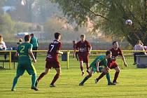 Z fotbalového utkání okresního přeboru Přerov nad Labem - Bohemia Poděbrady B (2:0)