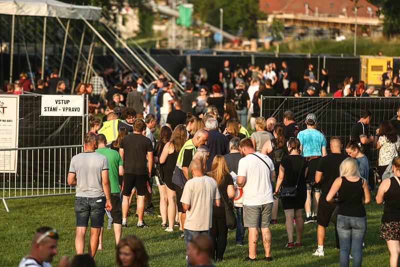 Koncert Kabátu v Nymburce v sobotu 24. července 2021.