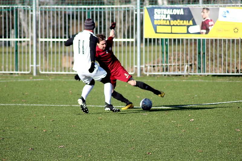 Z přípravného fotbalového utkání Bohemia Poděbrady - Kbely