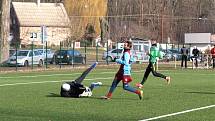 Z přípravného fotbalového utkání Bohemia Poděbrady - Polaban Nymburk (3:1)