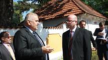 Premiér Bohuslav Sobotka navštívil Přerov nad Labem a Nymburk.