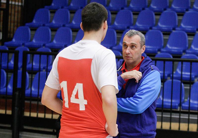 Trénink České basketbalové reprezentace na MS basketbalistů 2019 ve Sportovním centru Nymburk.