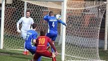 Z fotbalového utkání I.A třídy Slovan Poděbrady - Pěčice (4:0)