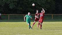 Z fotbalového utkání Postřižinského okresního přeboru Přerov nad Labem - Bohemia Poděbrady B (1:0)