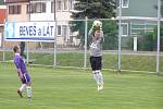 Z okresního fotbalového derby I.B třídy Poříčany - Vykáň (3:4)