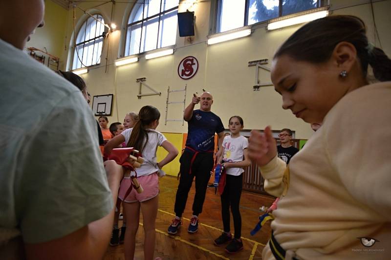 Novou sportovní disciplínu zkoušeli na Tyršově škole.