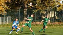 Z fotbalového utkání I.B třídy Pečky - Semice (1:2).