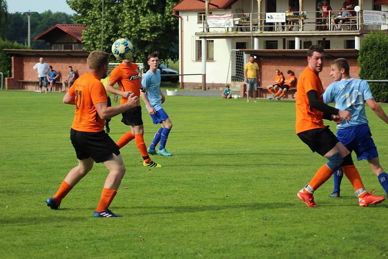 Z fotbalového utkání III. třídy Sokoleč B - Stratov