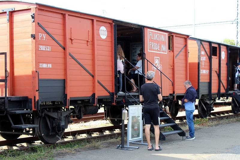 Z návštěvy Legiovlaku na zastávce Nymburk město.