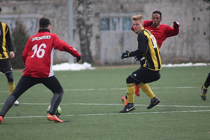 Z přípravného fotbalového utkání Polaban Nymburk - Kratonohy (3:0)