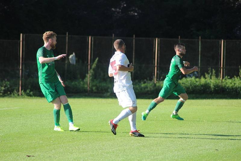 Z přípravného fotbalového utkání Polaban Nymburk - Bohemia Poděbrady (2:2)