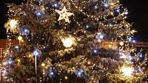 Rozsvícení vánočního stromu v Nymburce