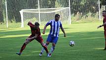 Z fotbalového utkání I.A třídy Slovan Poděbrady - Pšovka Mělník (4:1)