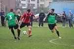 Z okresního fotbalovéhop derby krajského přeboru Polaban Nymburk - Ostrá (1:0)