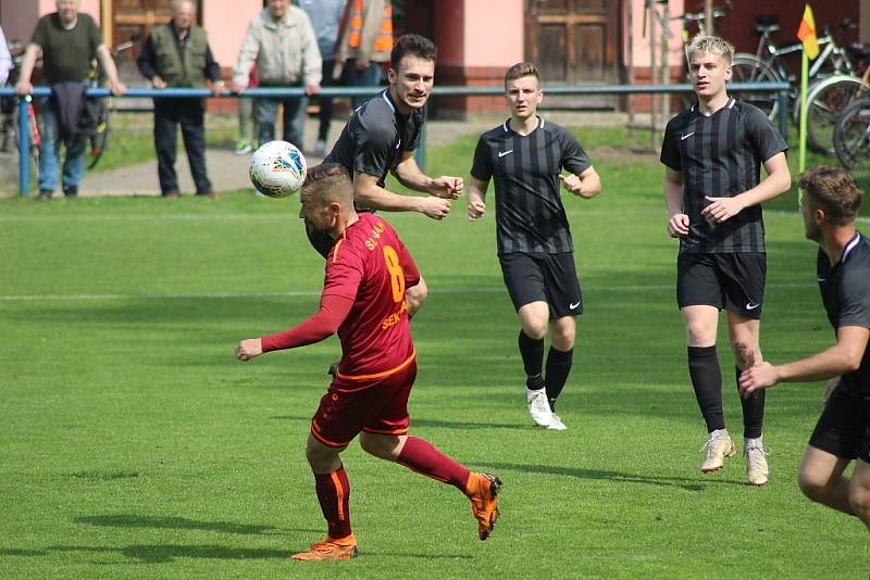 Z fotbalového utkání I.A třídy Slovan Poděbrady - Čáslav B