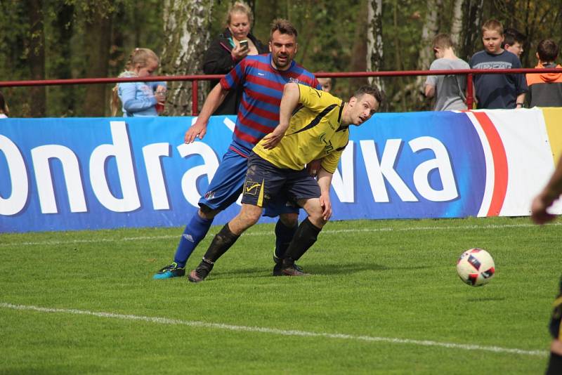 Z fotbalového utkání I.B třídy Loučeň - Pátek (4:0)