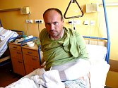 Petr Buryan v nymburské nemocnici