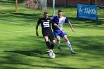 Z fotbalového utkání I.A třídy Slovan Poděbrady - Pšovka Mělník