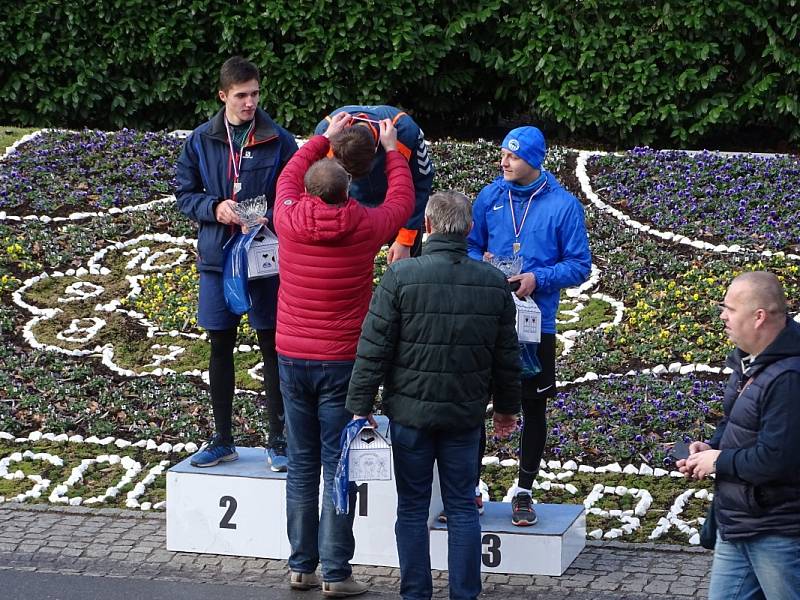 Poslední den uplynulého roku se v poděbradském lázeňském parku sportovalo.