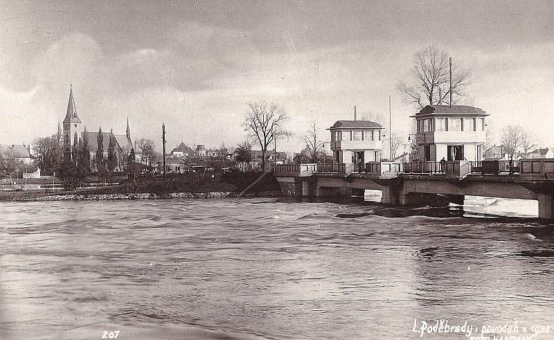 Povodeň v Poděbradech 1930.