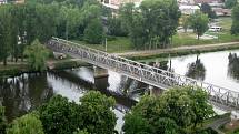 Ze střechy sladovny byla vidět panoramata celého regionu.