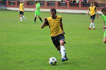 Z fotbalového utkání I.B třídy Slovan Poděbrady - Slovan Lysá nad Labem (5:1)