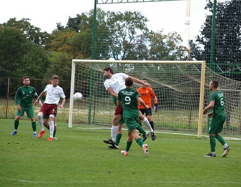 Z fotbalového utkání I.A třídy Polaban Nymburk - Bohemia Poděbrady (3:1)