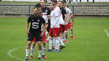 Z fotbalového utkání I.A třídy Slovan Poděbrady - Dolní Bousov