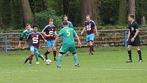 Z fotbalového utkání okresního přeboru Slovan Poděbrady - Přerov nad Labem (8:0)