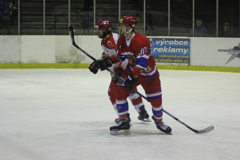 Z hokejového utkání předkola play off Nymburk - Žďár nad Sázavou