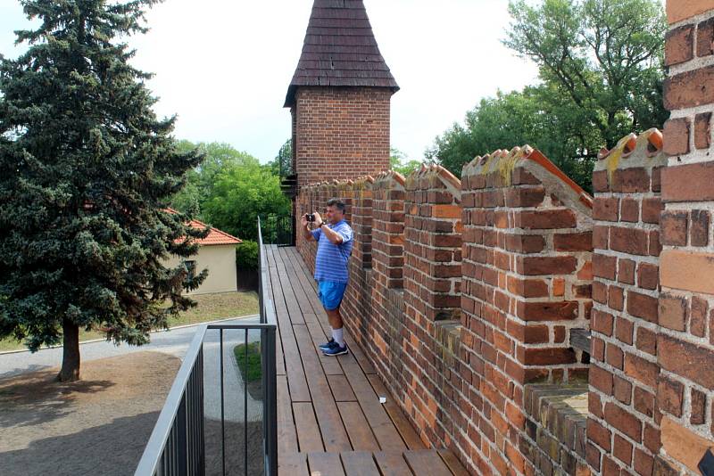 Část nymburských hradeb z lokality od Rejdiště je volně přístupná veřejnosti.