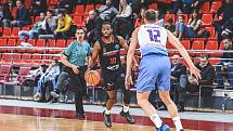 Z basketbalového utkání Ligy mistrů  Igokea - Nymburk (76:69).