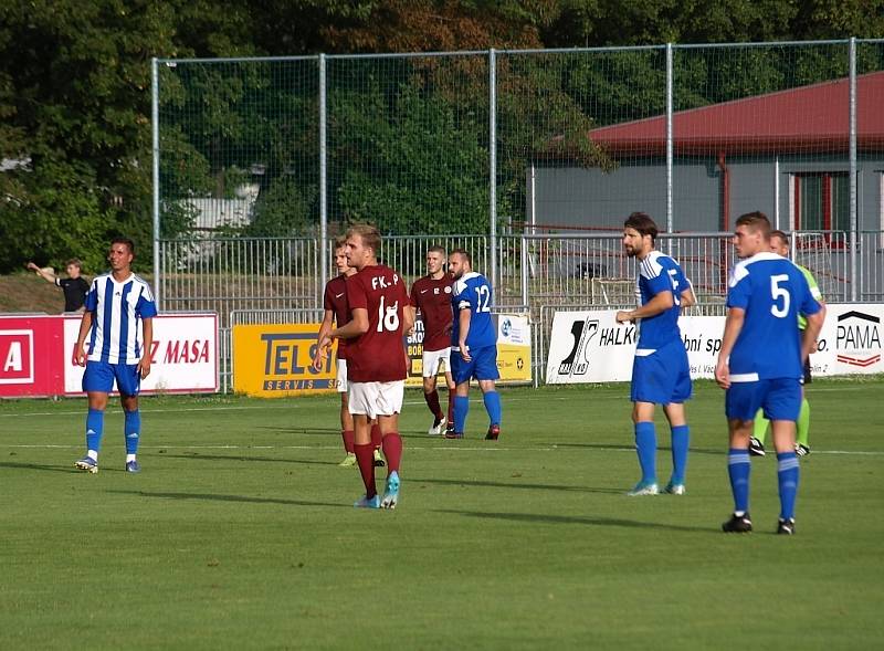 Z fotbalového utkání I.A třídy Bohemia Poděbrady - Čelákovice (1:4)