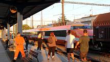 Na nymburském nádraží zastavilo legendární francouzské TGV.
