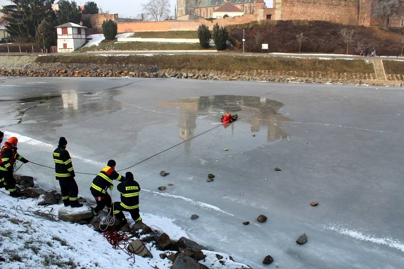 Více než 60 hasičů se prostřídalo na cvičení na nymburské Špičce.