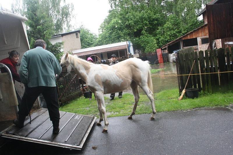 Povodeň ve Vestci a Křinci