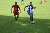 Z fotbalového utkání I.A třídy Slovan Poděbrady - Union Čelákovice (1:4)