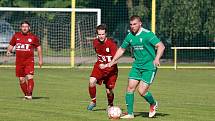 Z fotbalového utkání Postřižinského okresního přeboru Přerov nad Labem - Bohemia Poděbrady B (1:0)