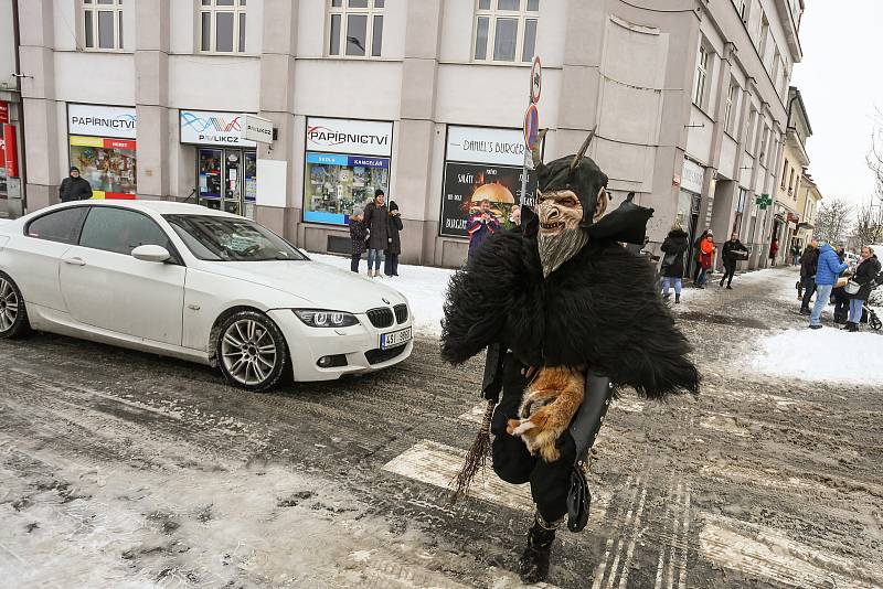 Krampus čerti v Lysé nad Labem v sobotu 4. prosince 2021.