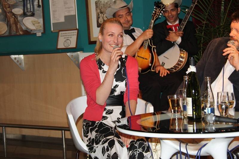 Anna Polívková a Jan Petroušek při Večeru v klubu