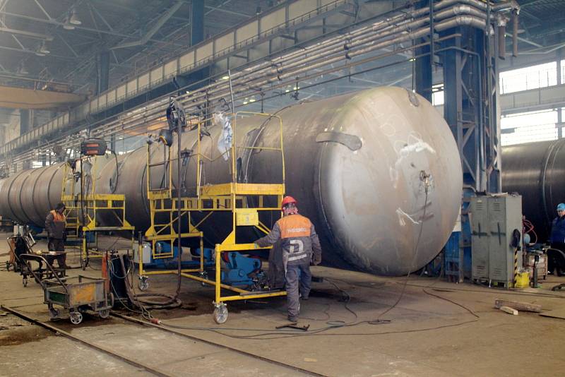 Z výroby železničních vagónů ve firmě Nymwag v Nymburce.