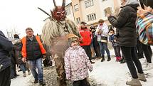 Krampus čerti v Lysé nad Labem v sobotu 4. prosince 2021.