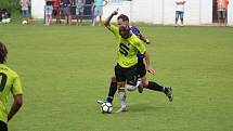 Z přípravného fotbalového utkání Slovan Poděbrady - Chotětov (4:2)