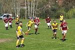 Z fotbalového utkání krajského přeboru Poříčí nad Sázavou - Bohemia Poděbrady (2:1)