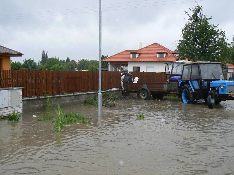 Povodeň ve Vestci a Křinci