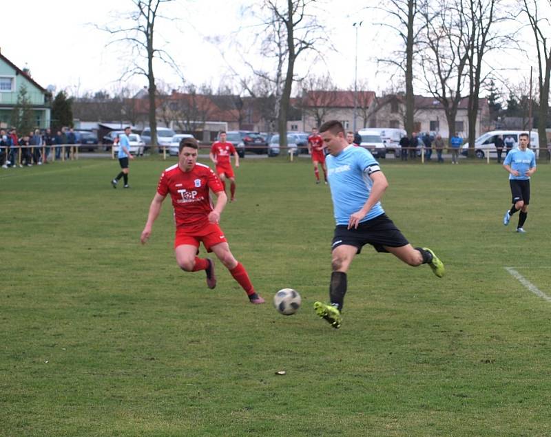 Z fotbalového utkání I.A třídy Sokoleč – Český Brod B 0:2