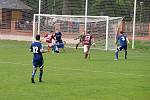 Z fotbalového utkání krajského přeboru Bohemia Poděbrady - Velim (1:1, na penalty 4:3)