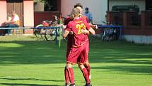 Z fotbalového utkání I.A třídy Slovan Poděbrady - Pšovka Mělník (4:1)