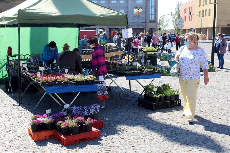 Farmářské trhy v Nymburce se zatím z náměstí nikam nestěhují.