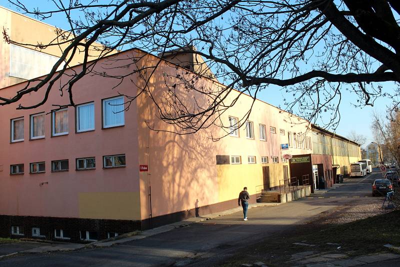 Zimní stadion v Nymburce.